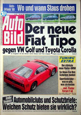 Deckblatt Auto Bild (25/1988)